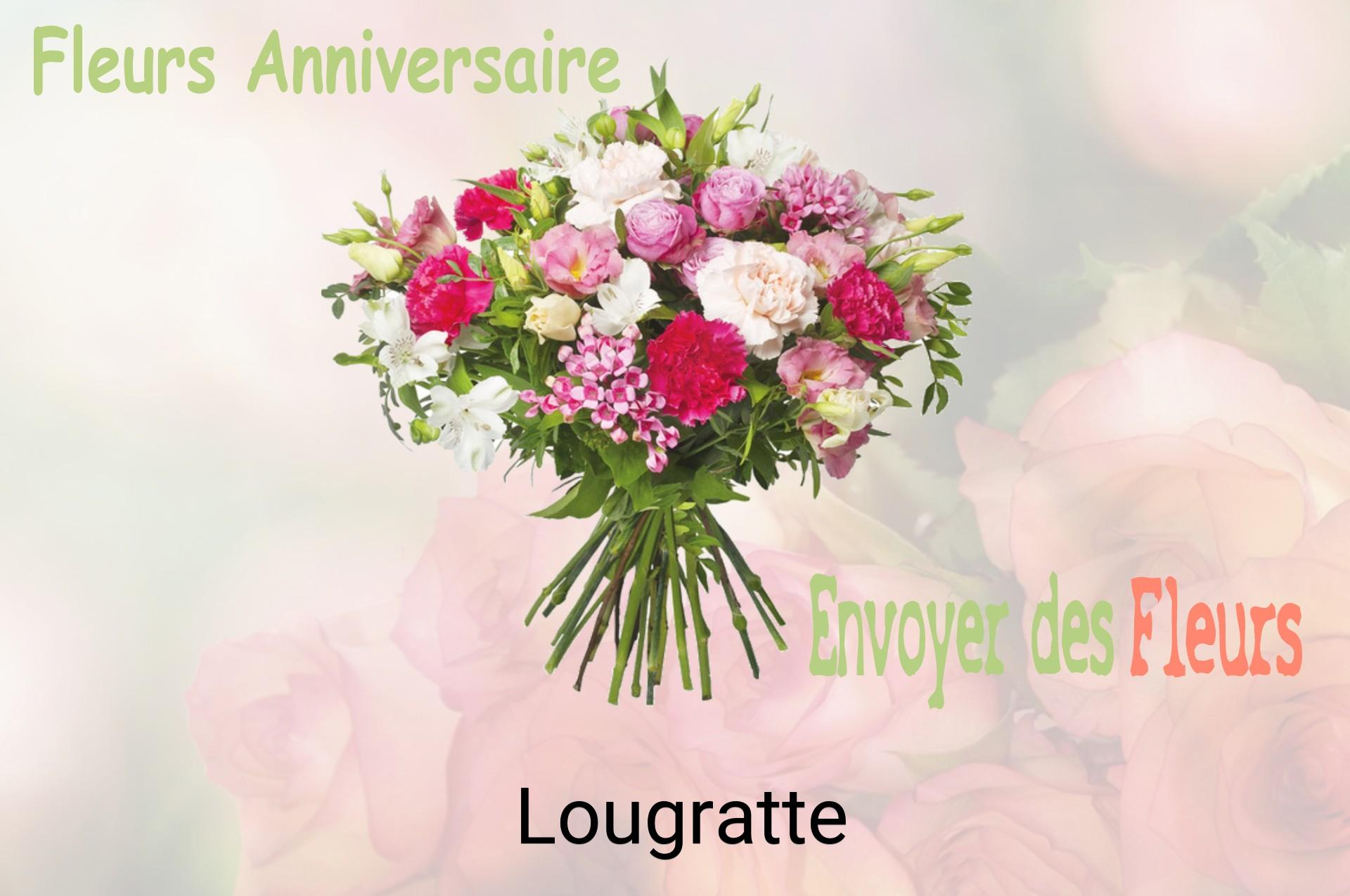 Bouquet de fleurs d’anniversaire livré à Lougratte