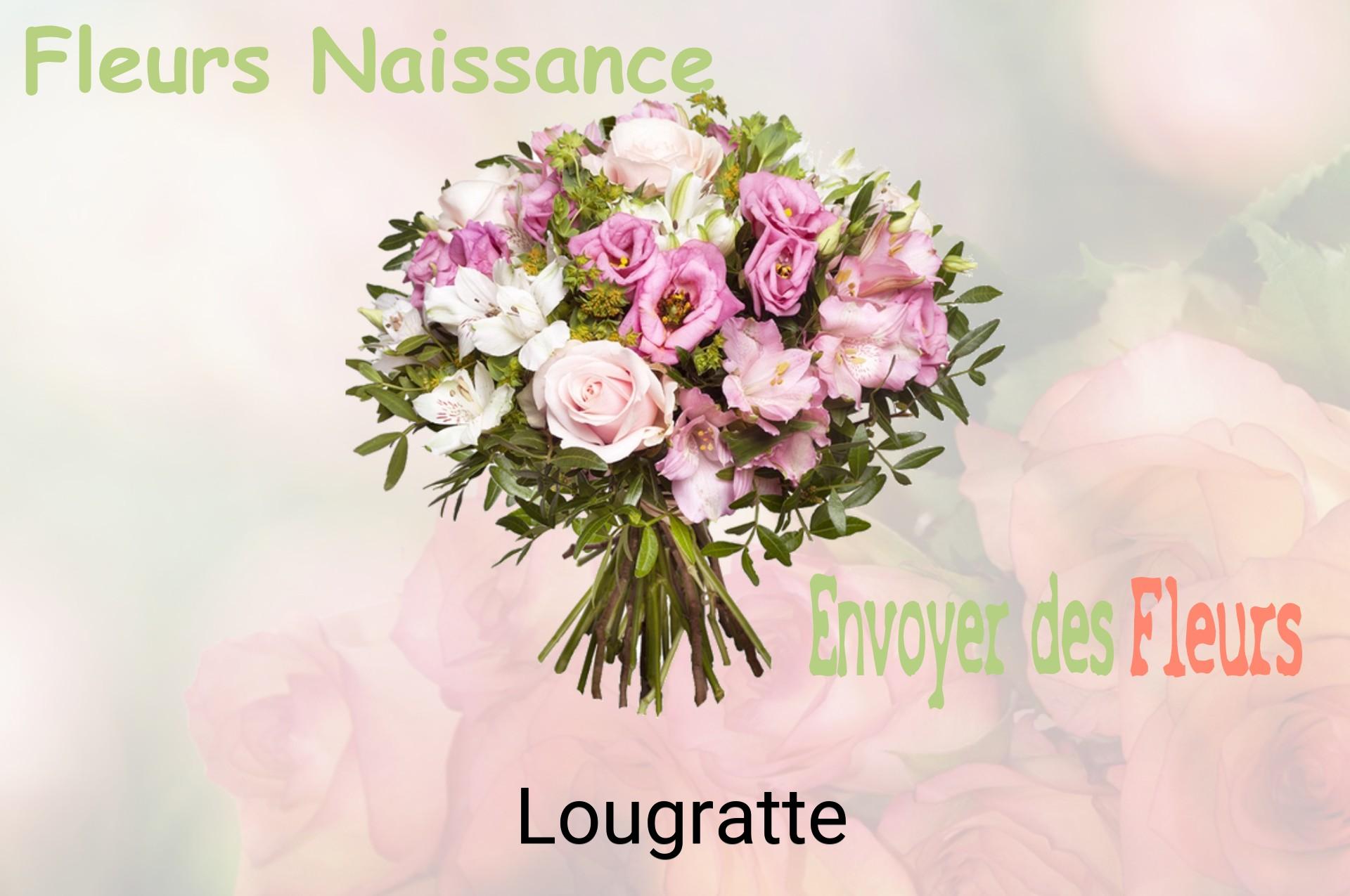 Bouquet de fleurs de naissance livré à Lougratte